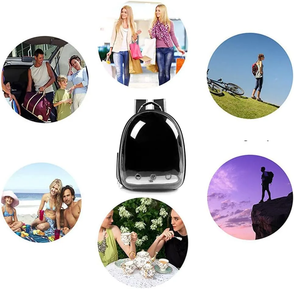 Animal Carrier Backpacks,Transparent Space Capsule Bubble Pet Backpack Bag for Small Dogs Cats Airline Approved Travel Carrier