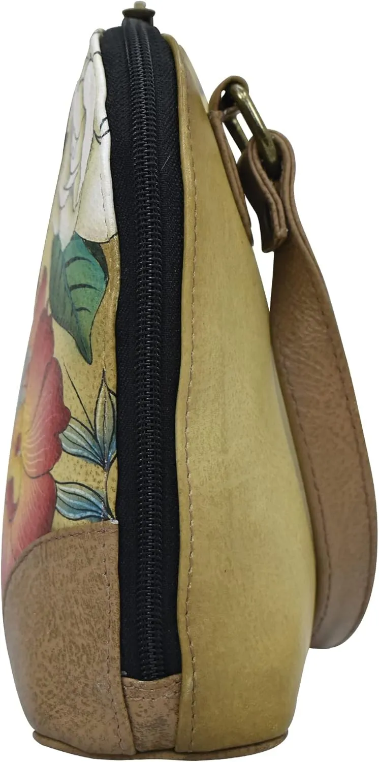 Anna by Anuschka Leather Small Multi Compartment Zip-Around Organizer
