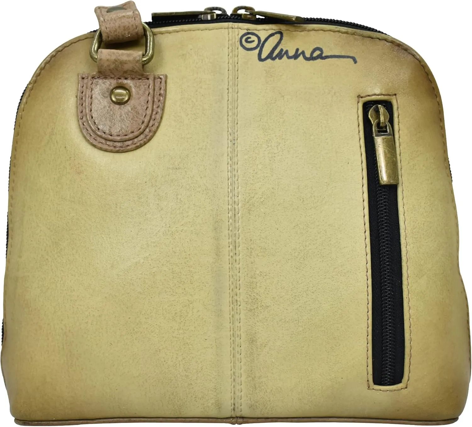 Anna by Anuschka Leather Small Multi Compartment Zip-Around Organizer