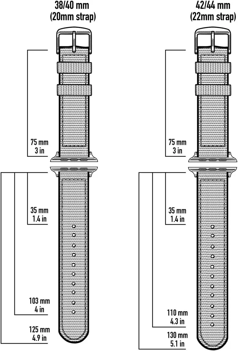 Archer Watch Straps - Canvas Straps for Apple Watch