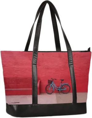 Artistic Sense Versatile Tote Bag for Women - Large Capacity, Multiple Pockets, Zipper Closure, Stylish and Durable Design