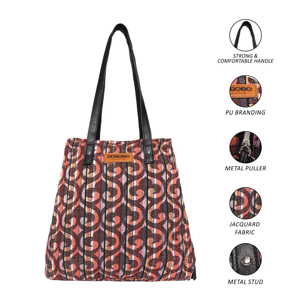 Astrid 3 Compartment Women Tote Bag