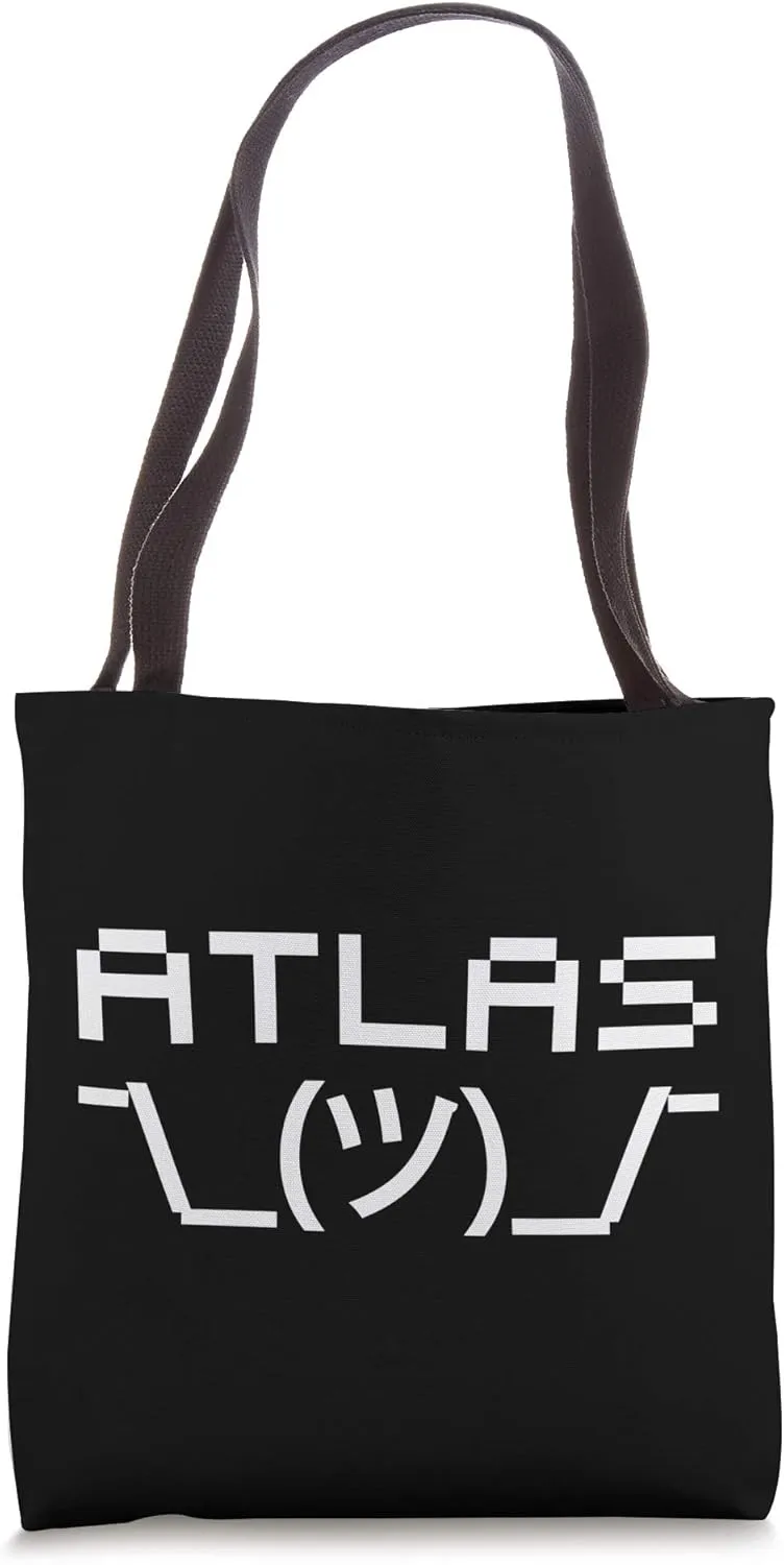 ATLAS Shrug Emoticon - Objective self-interest Tote Bag