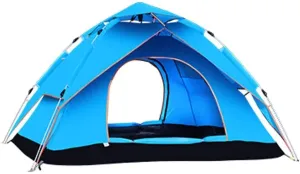 Automatic Tent,Family Thickened Rainproof Anti-UV Outdoor 3-4 People for Camping Picnic,Wilderness,Mountaineering,Cycling