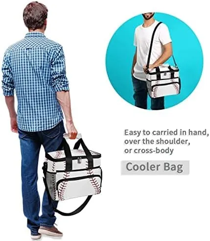 AUUXVA Cooler Bag Large Camping Cooler Tote Lunch Cooler Bag Leakproof Insulated Waterproof Lunch Box