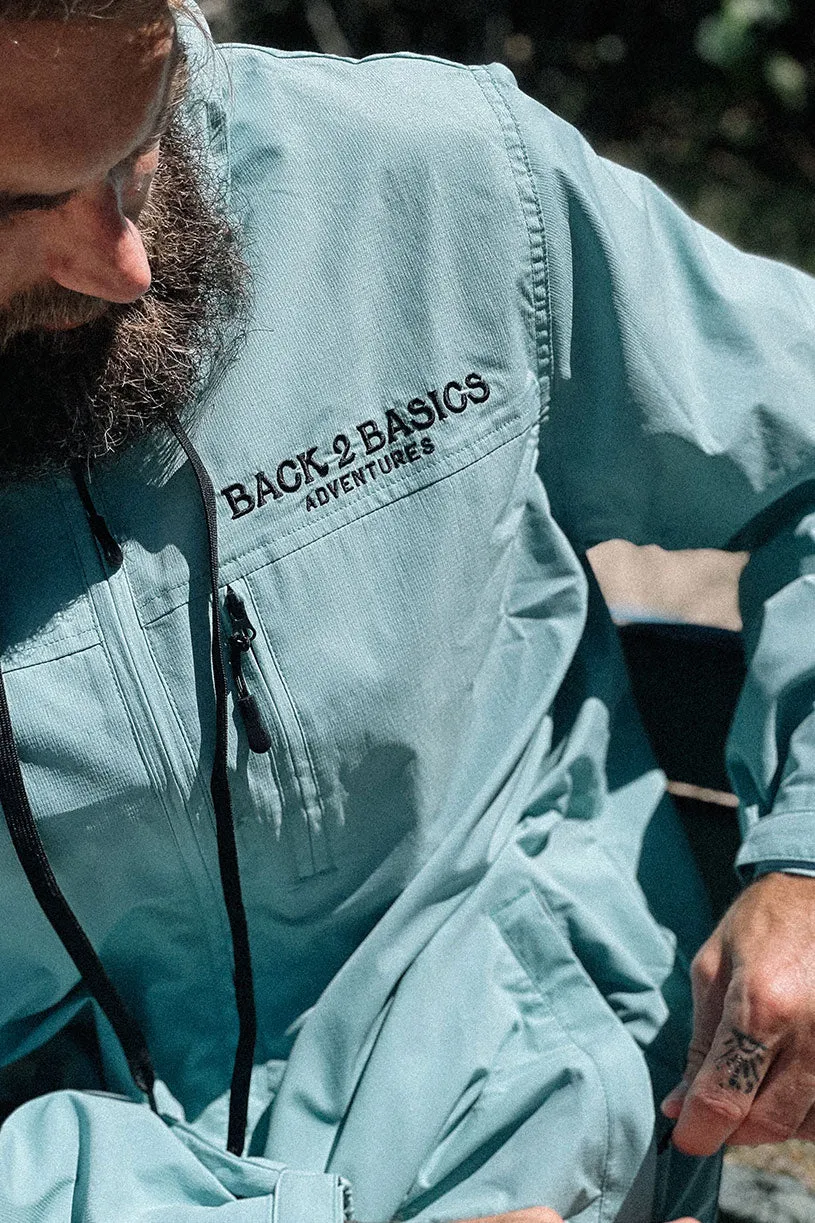 B2B Waterproof Raincoat - Blue