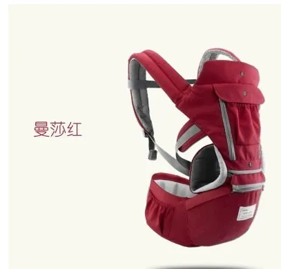 Baby Carrier Infant Kid Baby Hipseat Sling Front Facing Kangaroo Wrap Carrier Travel 0-18 Months