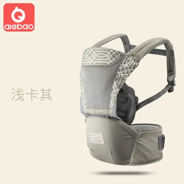 Baby Carrier Infant Kid Baby Hipseat Sling Front Facing Kangaroo Wrap Carrier Travel 0-18 Months
