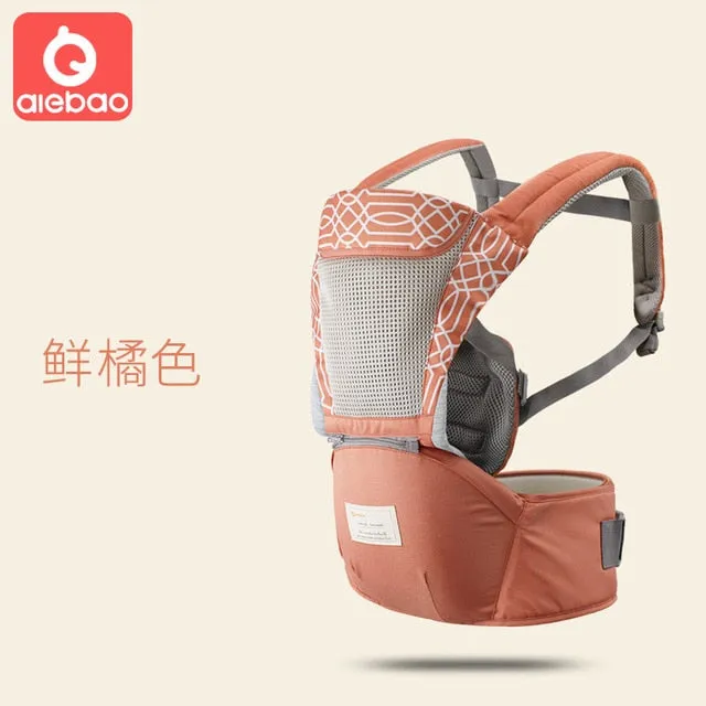 Baby Carrier Infant Kid Baby Hipseat Sling Front Facing Kangaroo Wrap Carrier Travel 0-18 Months