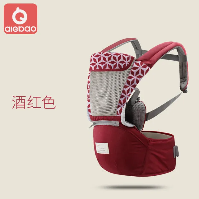 Baby Carrier Infant Kid Baby Hipseat Sling Front Facing Kangaroo Wrap Carrier Travel 0-18 Months