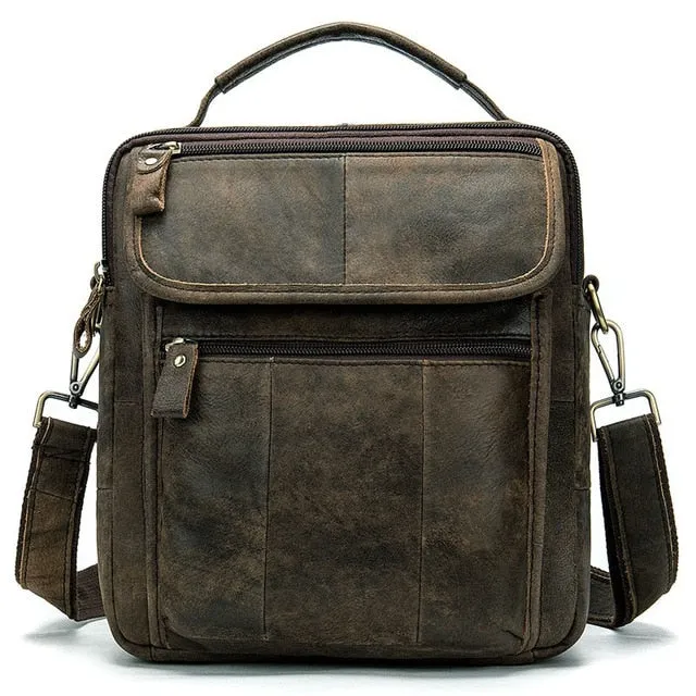 Bag Great price Bags Messenger Men for Men's Leather Genuine 8870 Men's Hot bargain Leather Men Shoulder Male Bags Bag Handbags WESTAL Crossbody