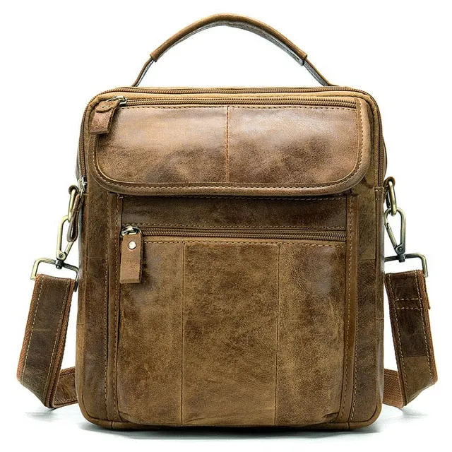 Bag Great price Bags Messenger Men for Men's Leather Genuine 8870 Men's Hot bargain Leather Men Shoulder Male Bags Bag Handbags WESTAL Crossbody