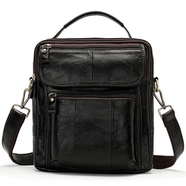 Bag Great price Bags Messenger Men for Men's Leather Genuine 8870 Men's Hot bargain Leather Men Shoulder Male Bags Bag Handbags WESTAL Crossbody