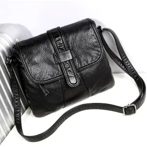 bag leather Soft handbag women's bag bolsa bag shoulder Crossbody Exquisite female casual feminina girl Black Messenger Women High-value
