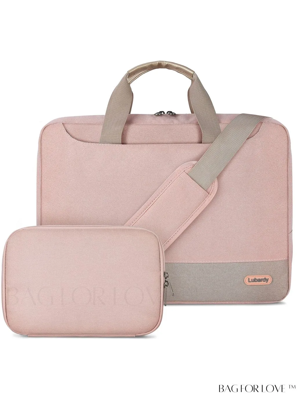 BagForLove - 15.6 Waterproof Laptop Bag with Cable Organizer: Professional Briefcase for Business & College Use