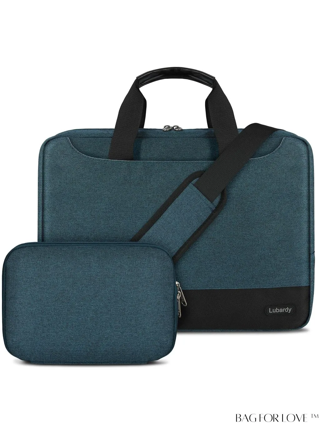 BagForLove - 15.6 Waterproof Laptop Bag with Cable Organizer: Professional Briefcase for Business & College Use