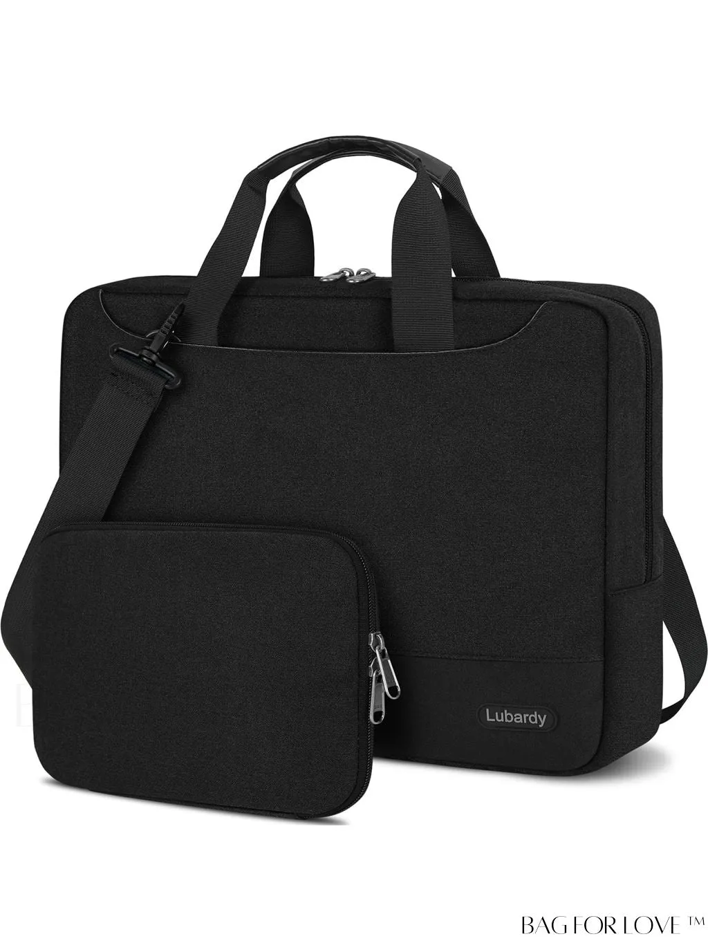 BagForLove - 15.6 Waterproof Laptop Bag with Cable Organizer: Professional Briefcase for Business & College Use