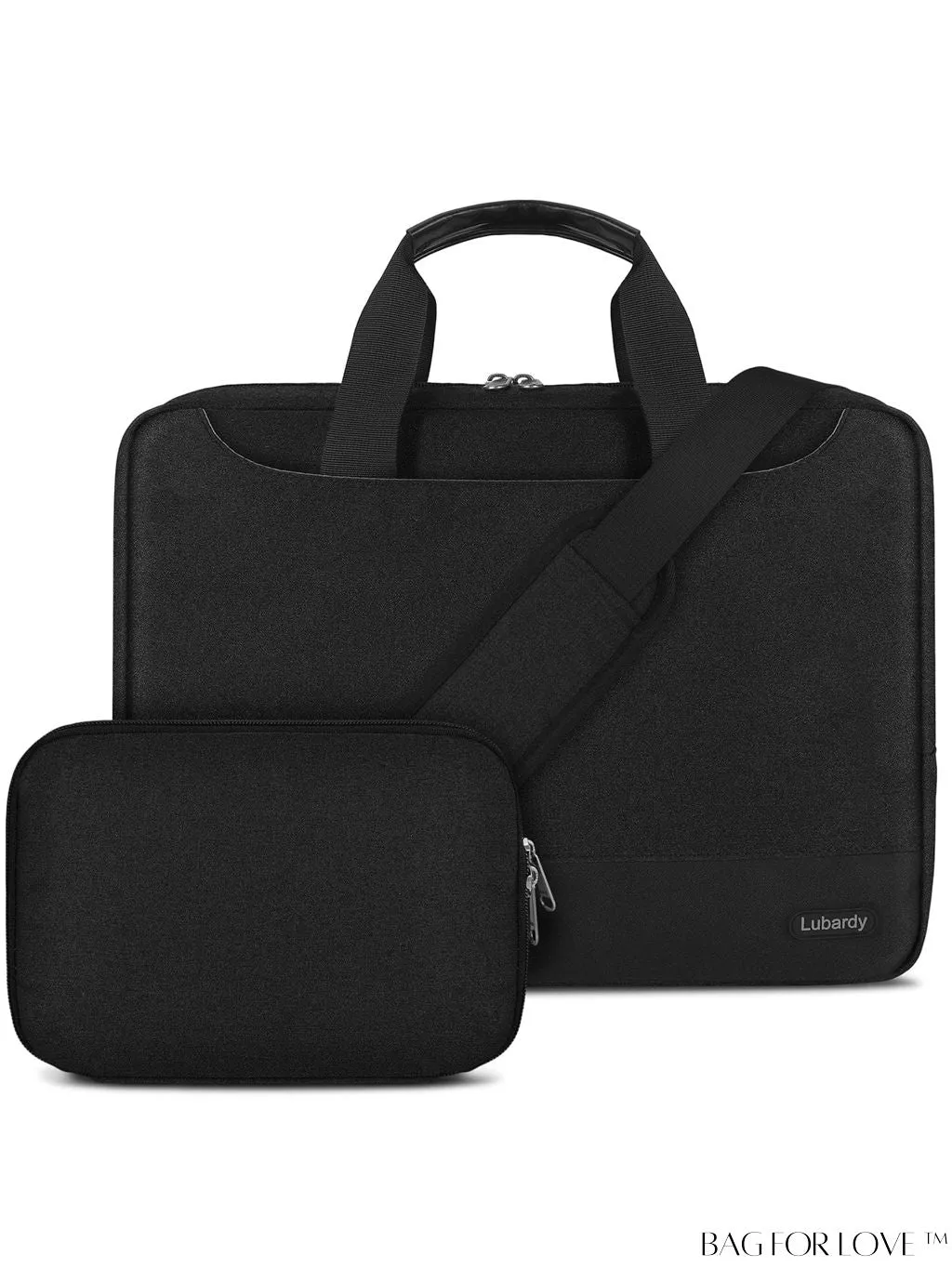 BagForLove - 15.6 Waterproof Laptop Bag with Cable Organizer: Professional Briefcase for Business & College Use