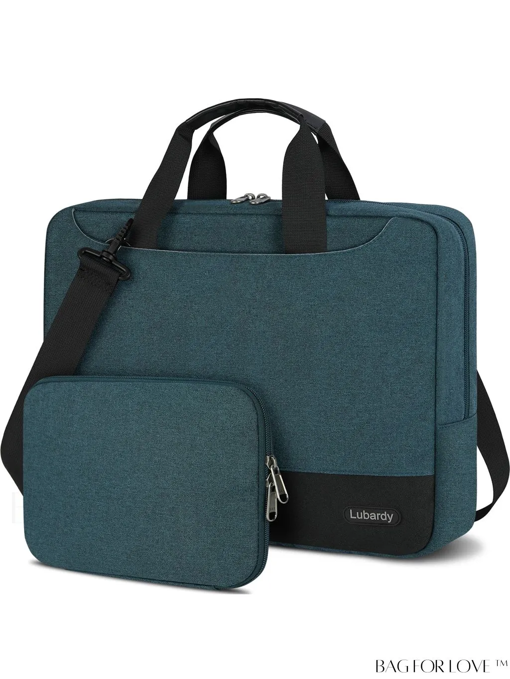 BagForLove - 15.6 Waterproof Laptop Bag with Cable Organizer: Professional Briefcase for Business & College Use