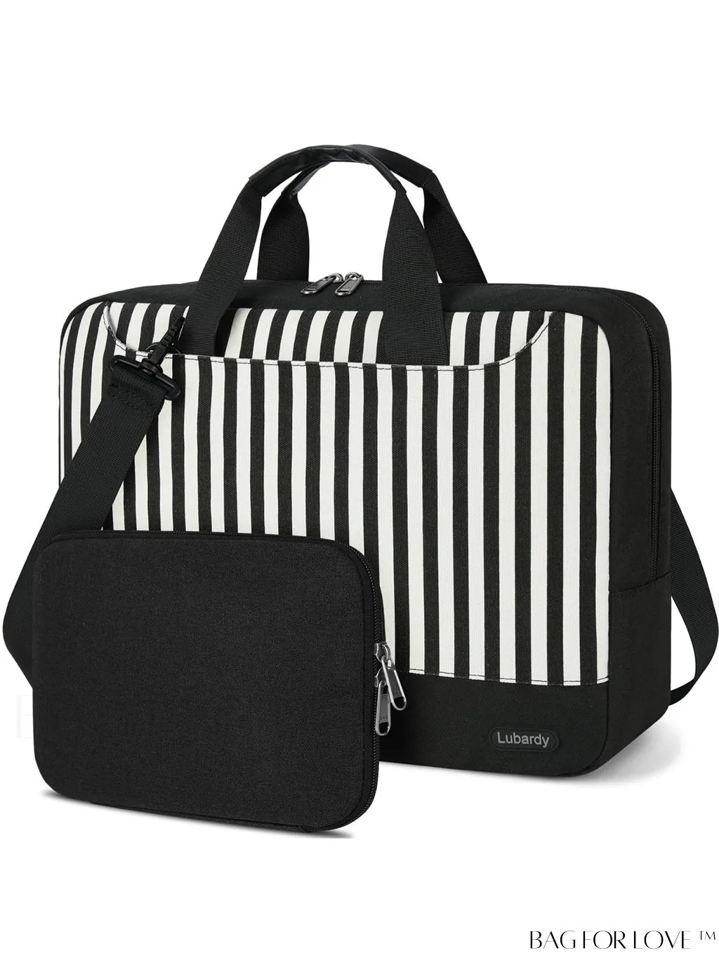 BagForLove - 15.6 Waterproof Laptop Bag with Cable Organizer: Professional Briefcase for Business & College Use