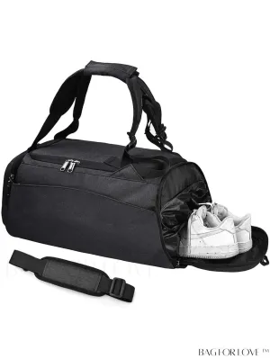 BagForLove - 40L Waterproof Gym Duffle Bag with Shoe Compartment - Ideal Travel Weekender Bag for Men and Women