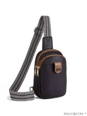 BagForLove - BOSTANTEN Womens Leather Crossbody Sling Bag - Stylish Travel Chest Purse