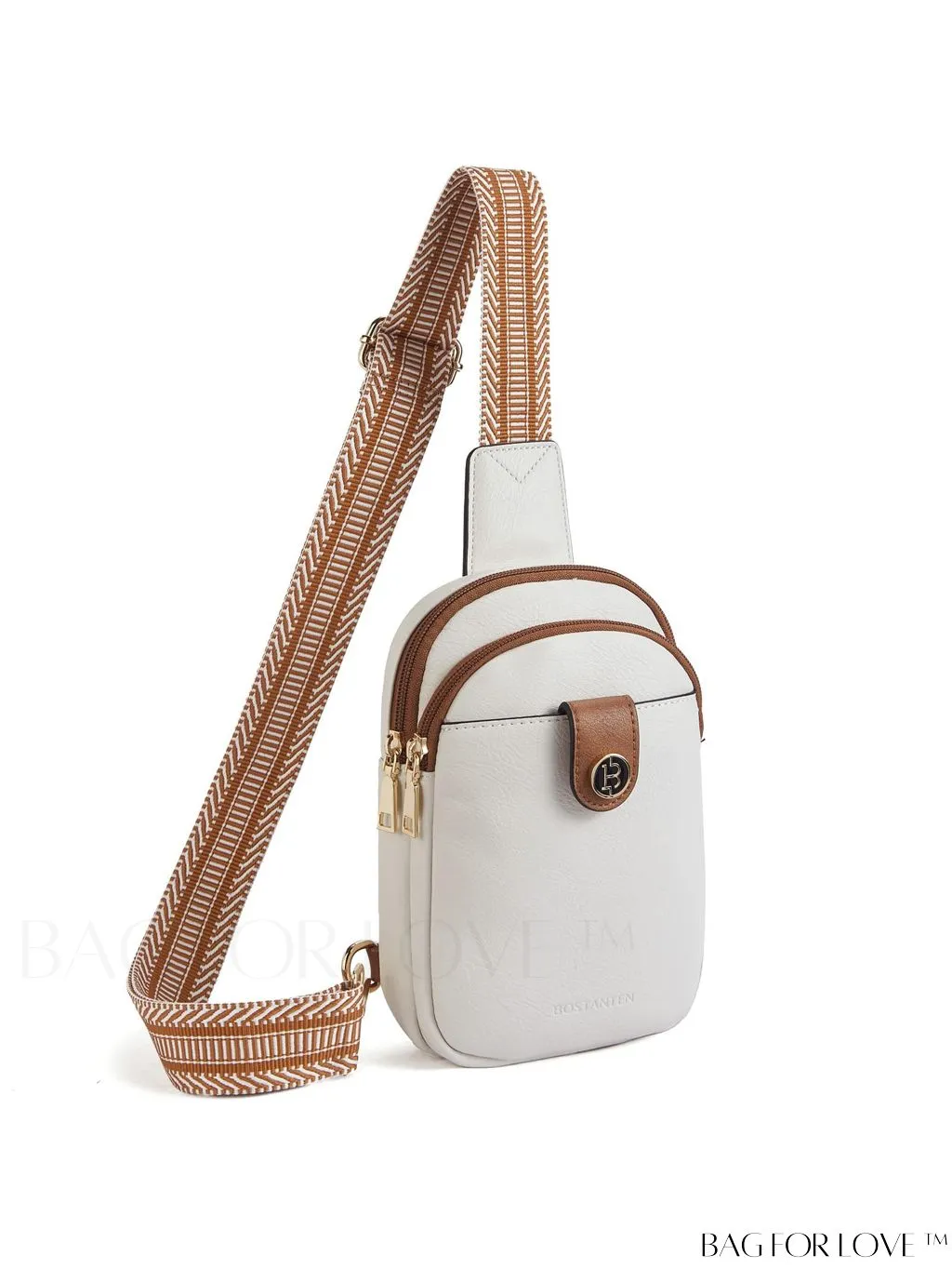 BagForLove - BOSTANTEN Womens Leather Crossbody Sling Bag - Stylish Travel Chest Purse