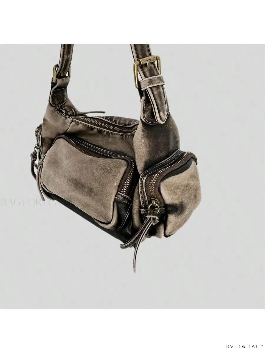 BagForLove - Chic Miu Style Distressed Leather Handbag for Women