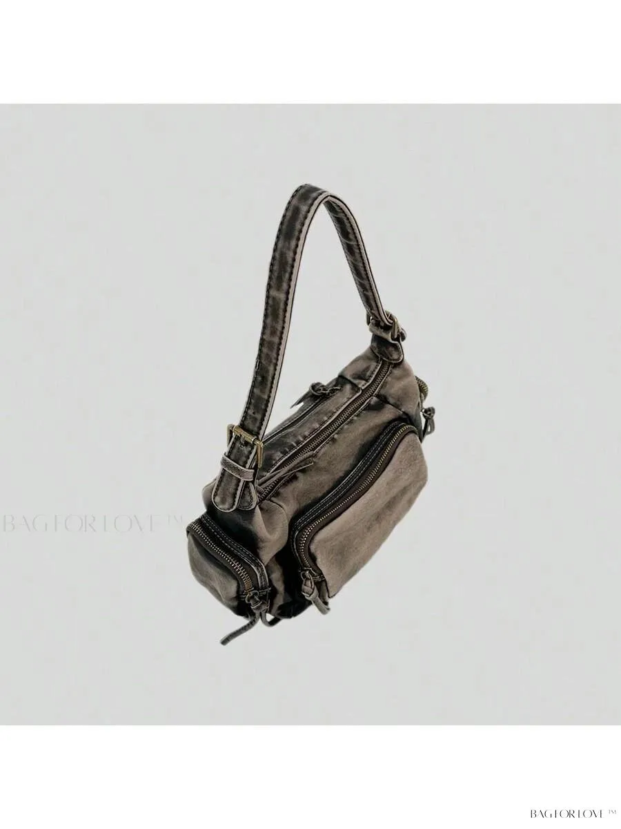BagForLove - Chic Miu Style Distressed Leather Handbag for Women