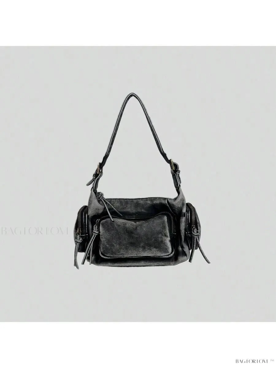 BagForLove - Chic Miu Style Distressed Leather Handbag for Women