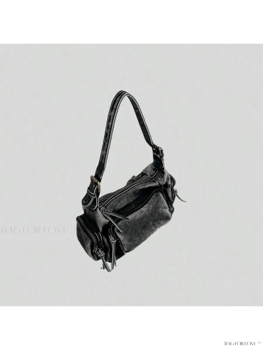 BagForLove - Chic Miu Style Distressed Leather Handbag for Women