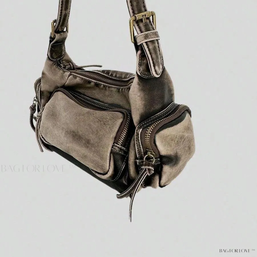 BagForLove - Chic Miu Style Distressed Leather Handbag for Women