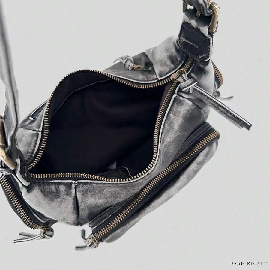 BagForLove - Chic Miu Style Distressed Leather Handbag for Women
