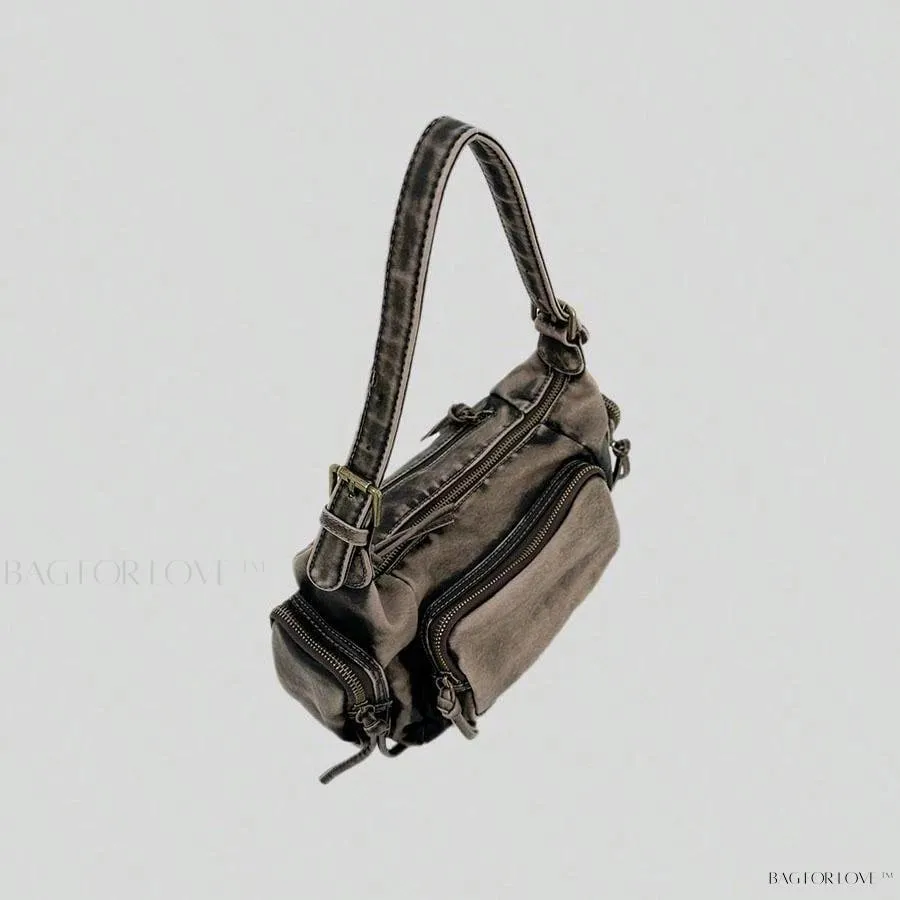 BagForLove - Chic Miu Style Distressed Leather Handbag for Women