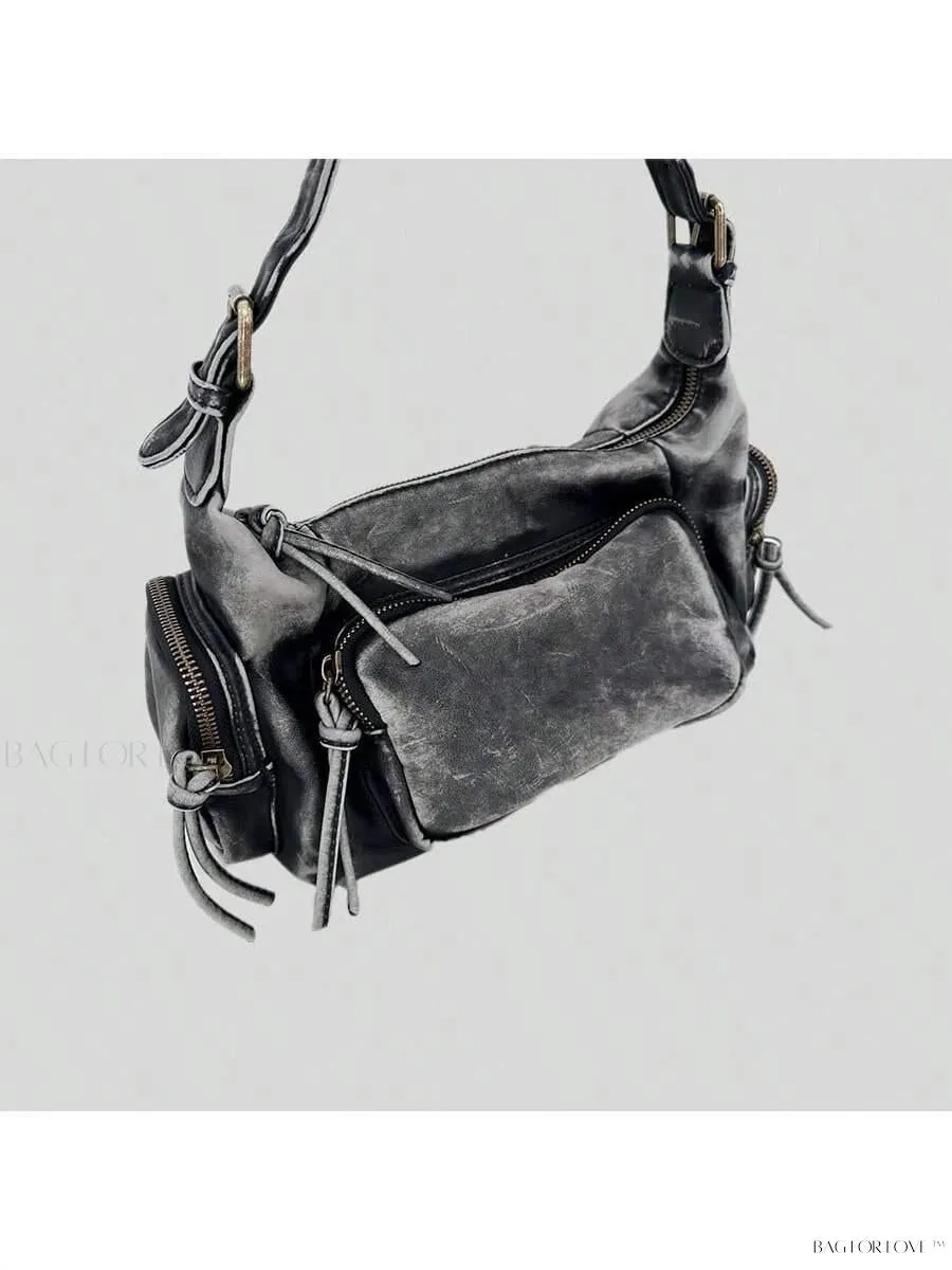 BagForLove - Chic Miu Style Distressed Leather Handbag for Women