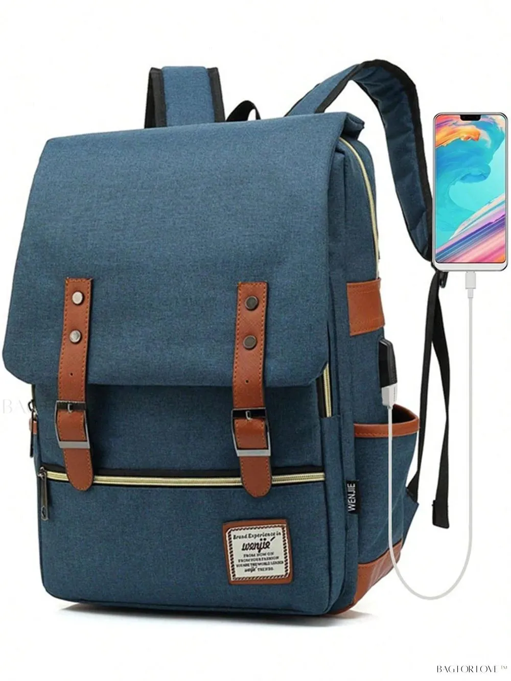 BagForLove - Classic Travel Bag with Notebook Compartment and Convenient Power Access