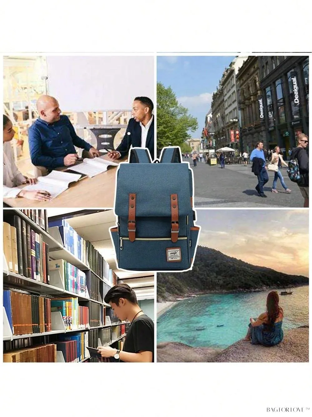 BagForLove - Classic Travel Bag with Notebook Compartment and Convenient Power Access