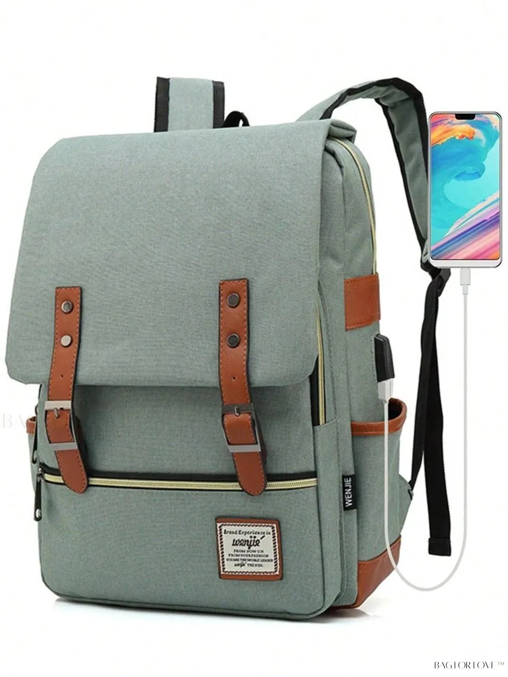 BagForLove - Classic Travel Bag with Notebook Compartment and Convenient Power Access