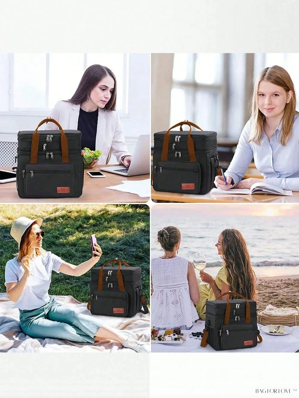 BagForLove - Double-Layer Picnic and Camping Insulated Cooler Bag with Leakproof Design