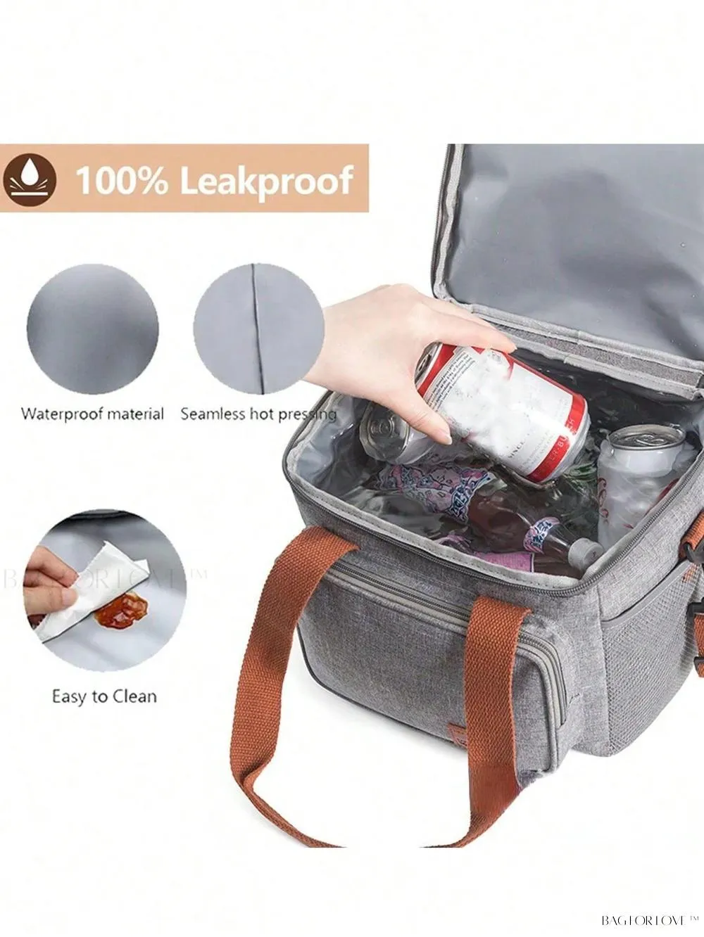 BagForLove - Double-Layer Picnic and Camping Insulated Cooler Bag with Leakproof Design