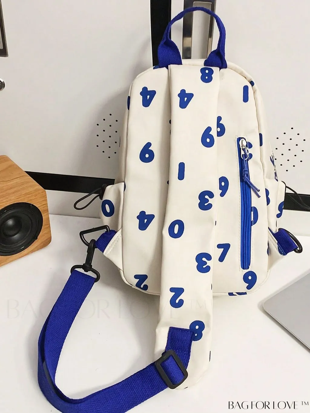 BagForLove - Lightweight Womens Number Print Sling Bag