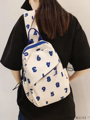 BagForLove - Lightweight Womens Number Print Sling Bag