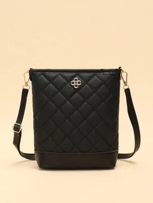 BagForLove - One-Shoulder Crossbody Bucket Bag with Delicate Embroidery
