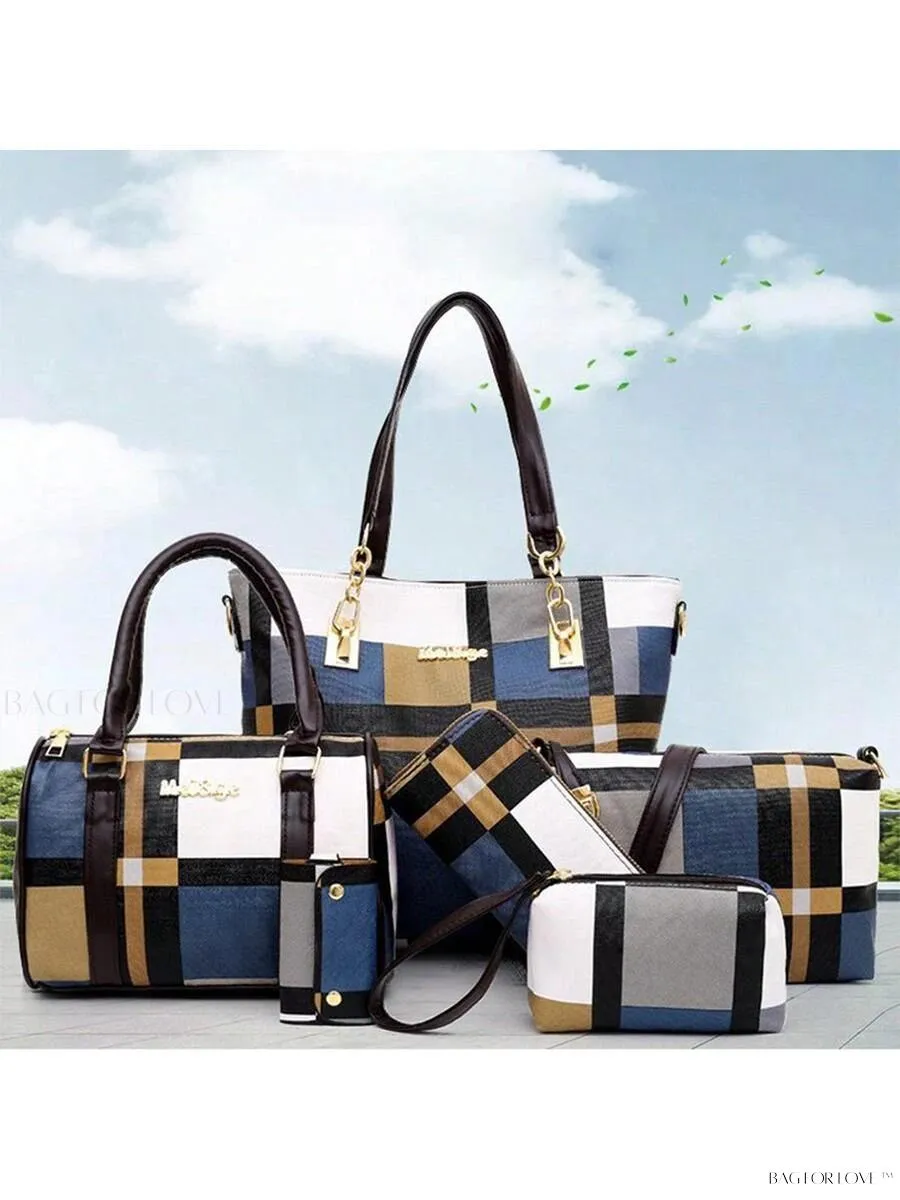 BagForLove - Plaid Perfection A 6-Piece Motherly Companion