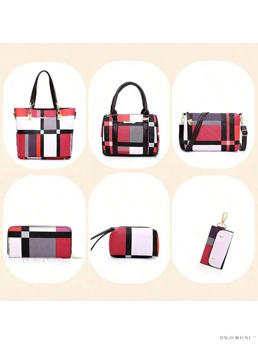 BagForLove - Plaid Perfection A 6-Piece Motherly Companion
