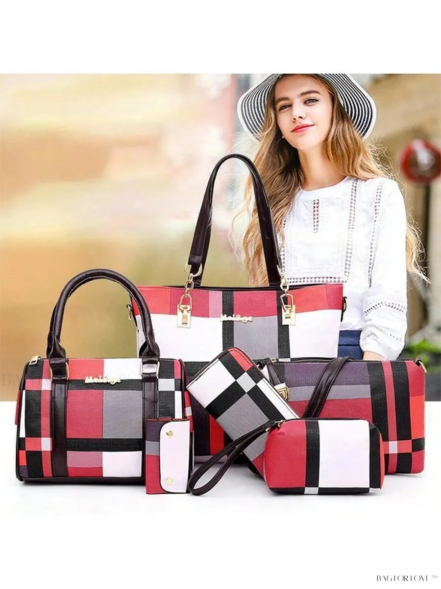 BagForLove - Plaid Perfection A 6-Piece Motherly Companion