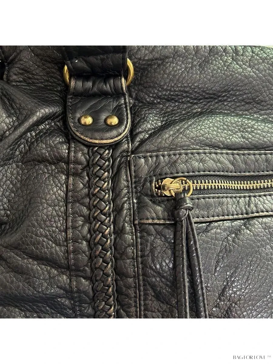 BagForLove - Retro Revival Large Woven Shoulder Bag with Multiple Compartments