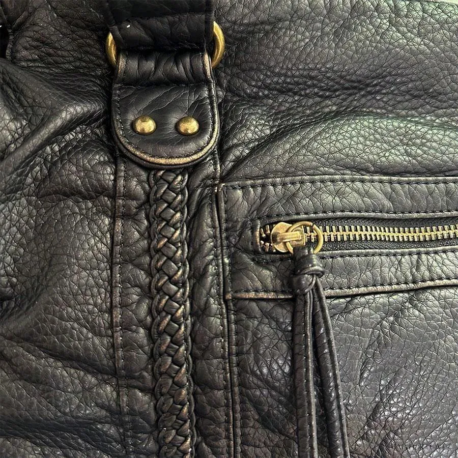 BagForLove - Retro Revival Large Woven Shoulder Bag with Multiple Compartments