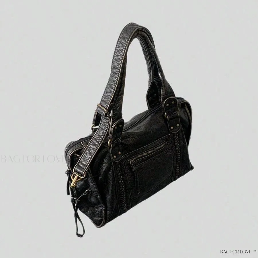 BagForLove - Retro Revival Large Woven Shoulder Bag with Multiple Compartments