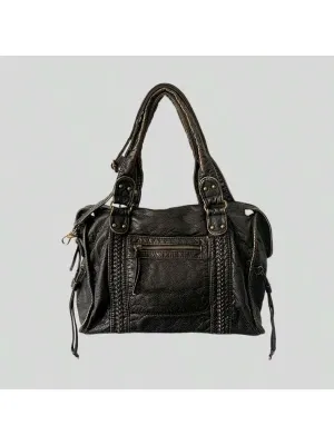BagForLove - Retro Revival Large Woven Shoulder Bag with Multiple Compartments